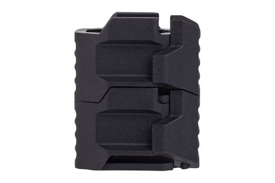 The Strike Industries Stacked Angled Grip with Cable Management System is a modular M-LOK mounted grip system that allows for user customization.